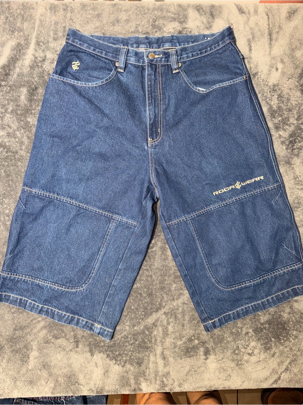 Rocawear Dark Blue Denim Cargo Shorts